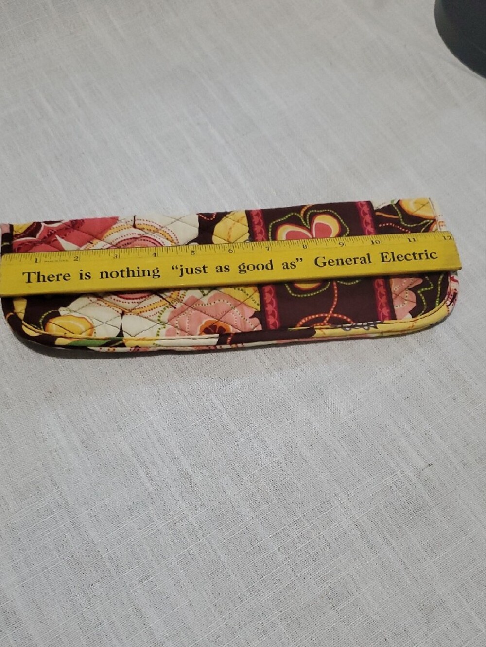 Vera Bradley Brown Floral Curling,flattening irons/anything That Fits. 12x4in - Picture 6 of 7